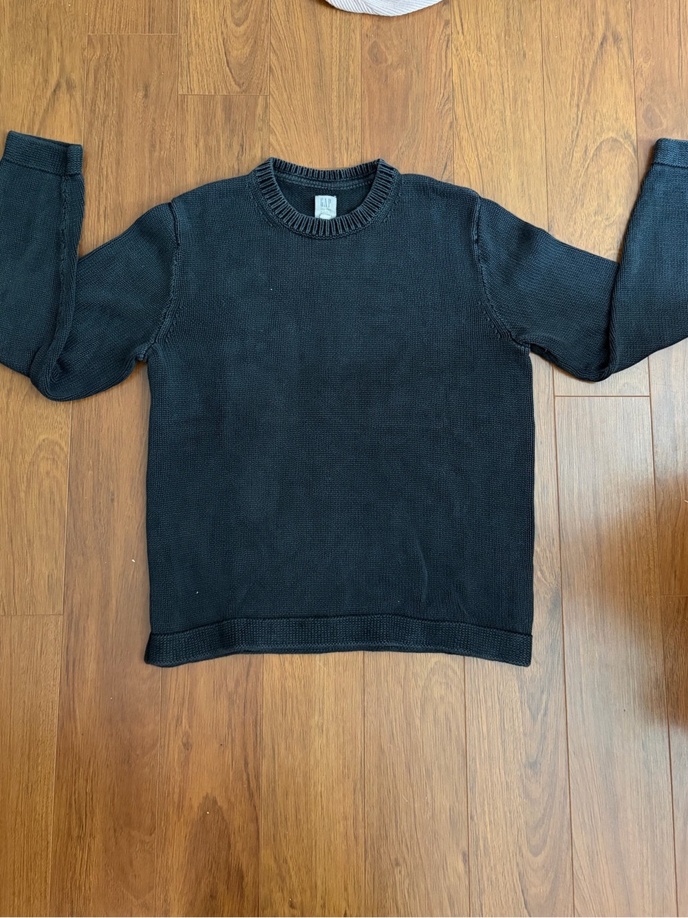 GAP Charcoal Cotton Reverse Seam Sweater - Gap for Good
